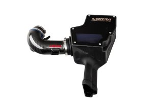 Ford Mustang Performance Air Intake - CORSA Performance - Closed Box with MaxFlow 5 Oil Filtration - Carbon Fiber - `18-`23